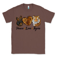 Chestnut Peace Love Tigers Classic Tee - LillyAllenDesigns