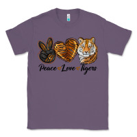 Lavender Peace Love Tigers Classic Tee - LillyAllenDesigns