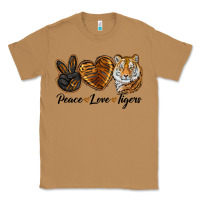 Toasted Coconut Peace Love Tigers Classic Tee - LillyAllenDesigns