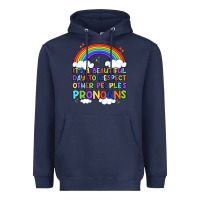 Navy it's a beautiful day to respect other people's pro Heavyweight Hoodie - Artiststas