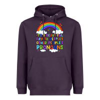 Plum it's a beautiful day to respect other people's pro Heavyweight Hoodie - Artiststas