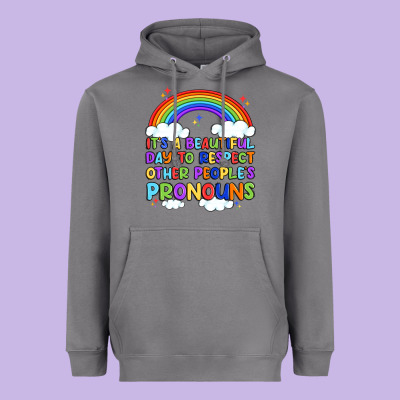 It's A Beautiful Day To Respect Other People's Pro Heavyweight Hoodie Designed By Artiststas