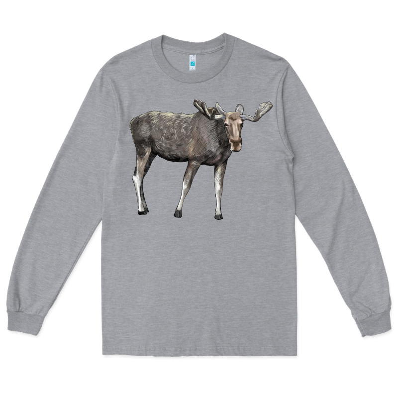 Moose Buck Deer Long Sleeve Tee by LillyAllenDesigns | Teevron