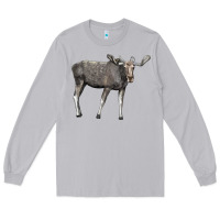 Moon Dust Moose Buck Deer Long Sleeve Tee - LillyAllenDesigns