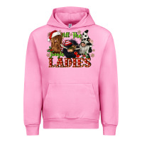 Fuchsia Pink all the jingle ladies Urban Hoodie - CowGirlArtShop