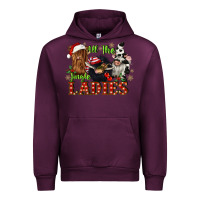 Mauve Wine all the jingle ladies Urban Hoodie - CowGirlArtShop