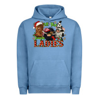 Pigment Pebble Blue all the jingle ladies Urban Hoodie - CowGirlArtShop
