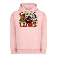 Pigment Salmon all the jingle ladies Urban Hoodie - CowGirlArtShop