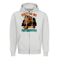 Dove Grey dont be an assquatch Zipper Hoodie - MaliasSmallBusiness