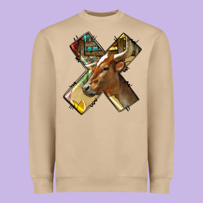 Farm Life Alphabet Lowercase Letters X Heavyweight Sweatshirt Designed By Bundleandbundleshop