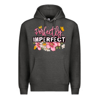 Charcoal Heather perfectly imperfect Premium Hoodie - JahusDesignShop