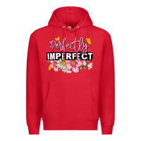 Red perfectly imperfect Premium Hoodie - JahusDesignShop
