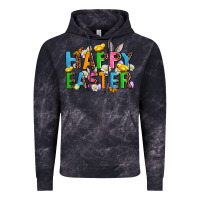 Cloud Black happy easter Vintage Hoodie - AdoDesignShop