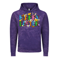 Cloud Purple happy easter Vintage Hoodie - AdoDesignShop