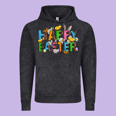Happy Easter Vintage Hoodie Designed By Adodesignshop