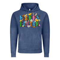 Vintage Denim happy easter Vintage Hoodie - AdoDesignShop