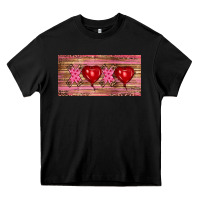 Black Valentine's Day Xoxo Heavy Core Tee - RanaPortraitStore