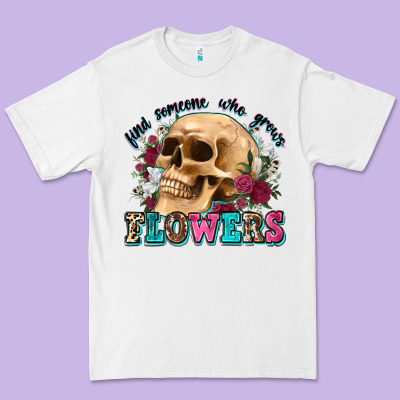 Find Someone Who Grows Flowers Premium Tee Designed By Zillion Design Studio