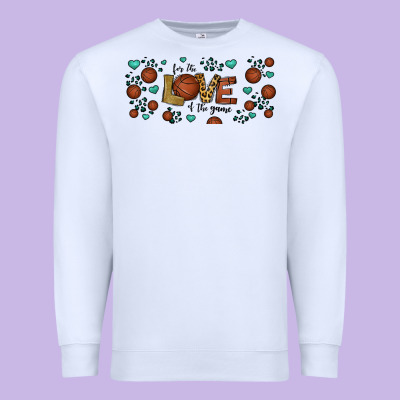 For The Love Of The Game Basketball Premium Sweatshirt Designed By Jasminsmagicworld