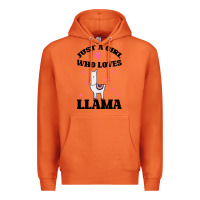 Carrot Llama Just A Girl Who Loves Llamas Premium Hoodie - Bettercallsaul