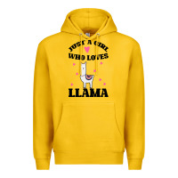 Lemon Llama Just A Girl Who Loves Llamas Premium Hoodie - Bettercallsaul