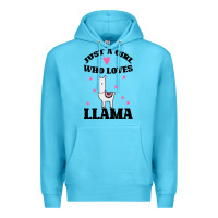 Ocean Blue Llama Just A Girl Who Loves Llamas Premium Hoodie - Bettercallsaul