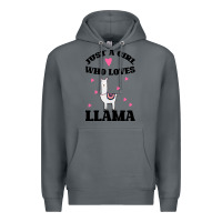 Rock Llama Just A Girl Who Loves Llamas Premium Hoodie - Bettercallsaul