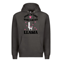 Smoke Llama Just A Girl Who Loves Llamas Premium Hoodie - Bettercallsaul