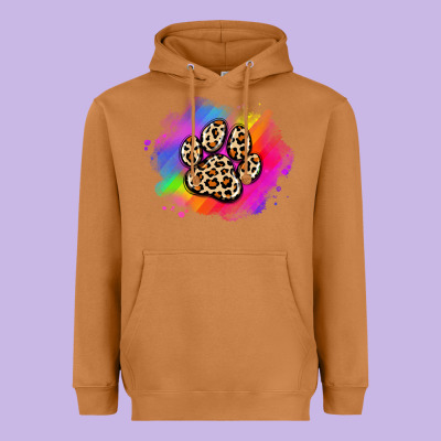 Pride Dog Paw Heavyweight Hoodie Designed By Artiststas
