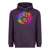 Plum pride dog paw Heavyweight Hoodie - Artiststas