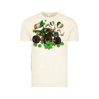 Vintage Arctic monster truck with shamrocks Vintage Tee - AdoDesignShop