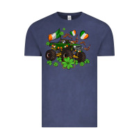 Vintage Denim monster truck with shamrocks Vintage Tee - AdoDesignShop