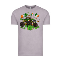 Vintage Zinc monster truck with shamrocks Vintage Tee - AdoDesignShop