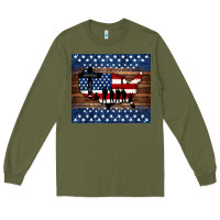 Army Green god bless america american flag tumbler Long Sleeve Tee - Jasminsmagicworld