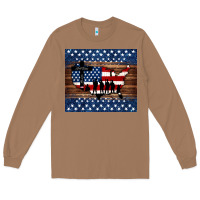 God Bless America American Flag Tumbler Long Sleeve Tee | Teevron