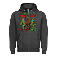 Charcoal Heather giddy up jingle horse pick up your feet Zipper Hoodie - MaliasSmallBusiness