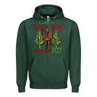 Sports Green giddy up jingle horse pick up your feet Zipper Hoodie - MaliasSmallBusiness