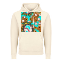 Vintage Artic baseball turquoise sunflower seamless pattern Vintage Hoodie - JahusDesignShop