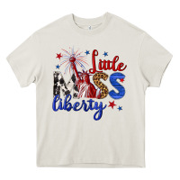 Cream little miss liberty billie wilder Heavy Core Tee - texasbilliewilder