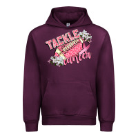 Mauve Wine tackle cancer Urban Hoodie - CowGirlArtShop
