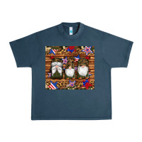 Midnight Navy camouflage gnomes american flag star leopard Urban Heavy Tee - Artiststas
