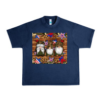 Camouflage Gnomes American Flag Star Leopard Urban Heavy Tee | Teevron