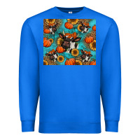 True Royal autumn pumpkins holstein cow Premium Sweatshirt - Jasminsmagicworld