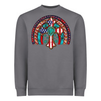 Storm gemstone cross american flag turquoise rainbow Heavyweight Sweatshirt - Artiststas