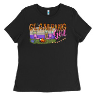 Black glamping girl Ladies Tee - texasbilliewilder