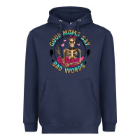 Navy good moms say bad words Heavyweight Hoodie - Artiststas