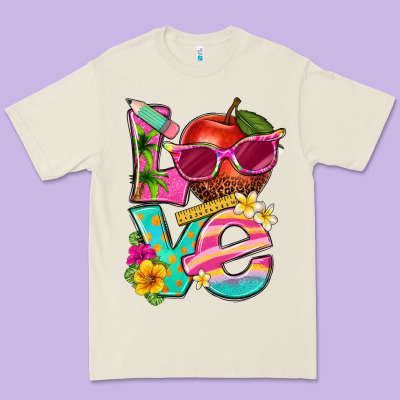 Love Summer Teacher Premium Tee Designed By Texasbilliewilder