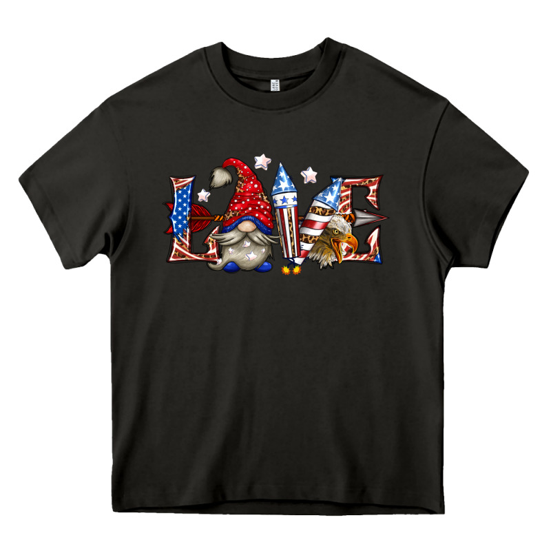 Love 4th July With Gnome Billie Wilder Heavy Core Tee by texasbilliewilder | Teevron