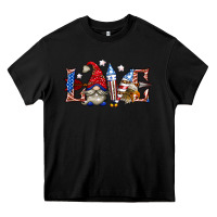 Black love 4th july with gnome billie wilder Heavy Core Tee - texasbilliewilder