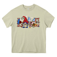Mossy love 4th july with gnome billie wilder Heavy Core Tee - texasbilliewilder